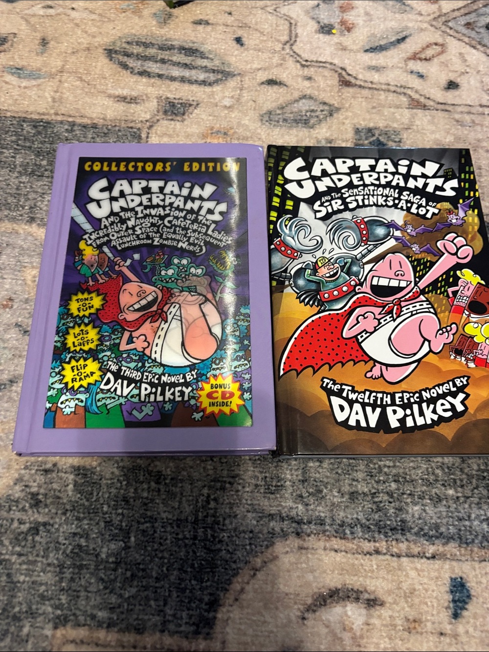 Captain Underpants Collector's Edition Hardcover - no CD set of 2 books